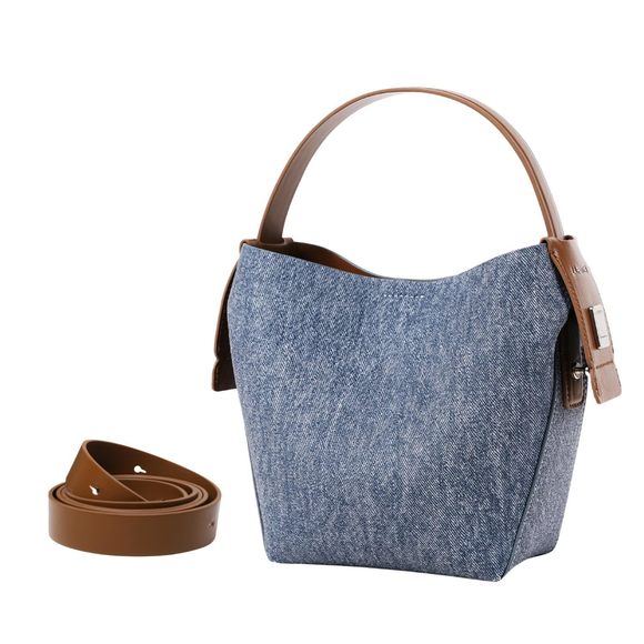 La Festin Leather Bucket Bags - Adjustable Long Strap Desner :3 - Picture 1 of 7